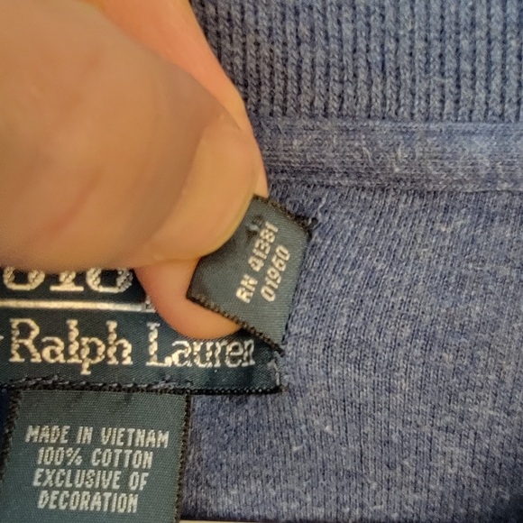 Polo by Ralph Lauren Blue Long Sleeve Pull Over Sweater Vintage Y2K Men's XL - Picture 9 of 11